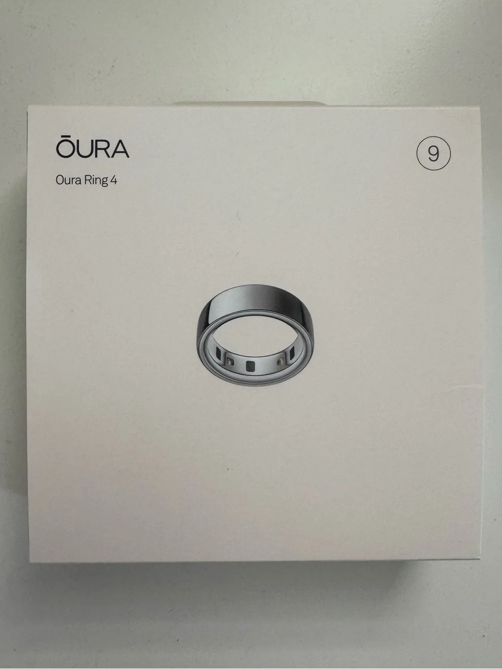 Oura Ring Case and Packaging in Silver Gray